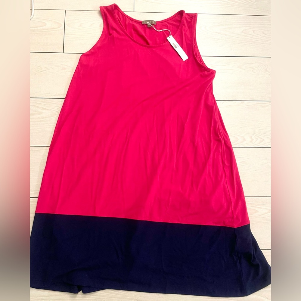 Lilla‎ P pink with navy blue bottom dress size Large NWT